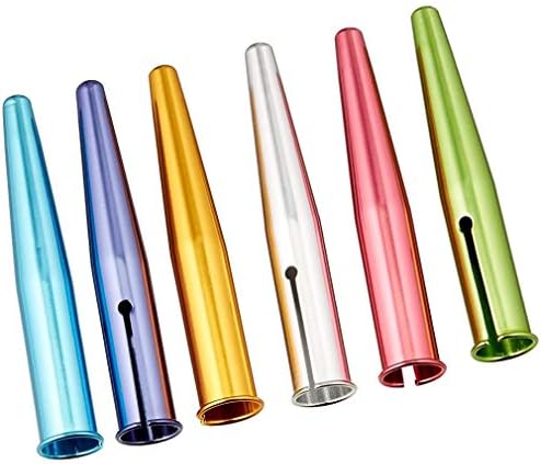 Kutsuwa HiLine Pencil Cap, Pack of 6, Assorted Metallic Color (RB016)