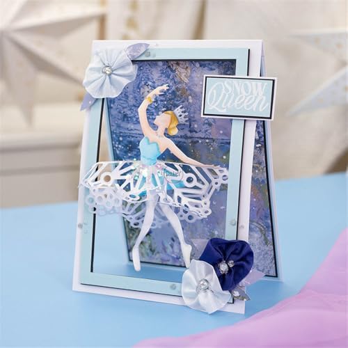 Ballet Woman Hollowout Lace Metal Cutting Dies for Card Making