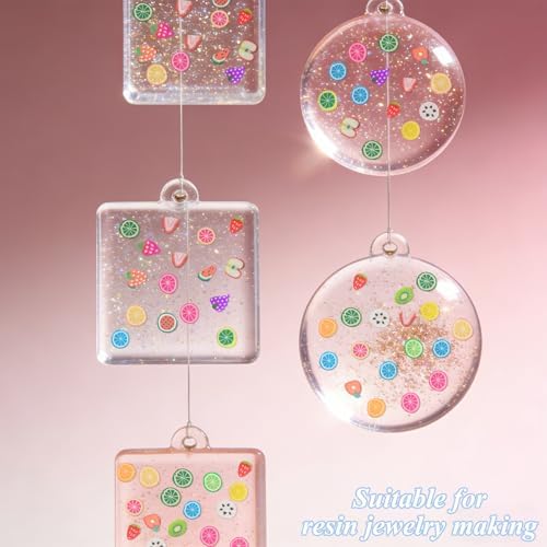 10000 pcs (20 Styles) Fruit Clay Slices, VEINARDYL Nail Art Slices Charms 3D Polymer Clay for DIY Crafts Resin Slime Making Cellphone Decoration