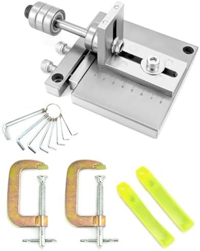 QWORK Heavy Duty Leather Strap Cutting Tool, 7075 Aluminium Alloy Plate Leather Belt Cutting Machine, Max 60mm Cut Width, for Thick, Hard Leather