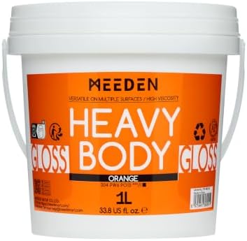 MEEDEN Orange Acrylic Paint: 1L /33.8oz Heavy Body Gloss Finish