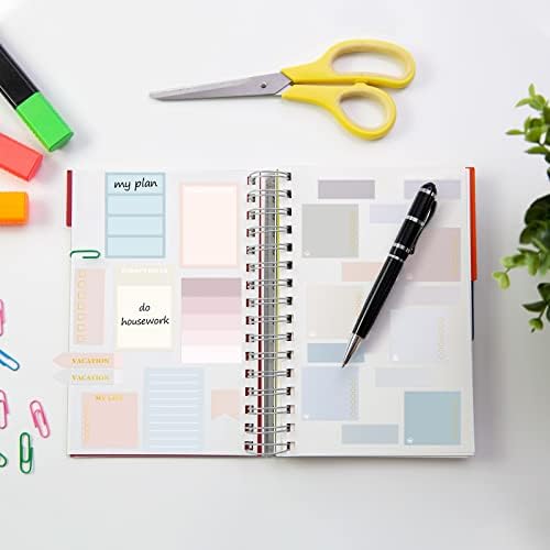 Ctosree 24 Sheets Planner Stickers with Tweezer to Do List, Pastel Color