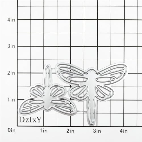 Hollow Two Dragonflies Metal Cutting Dies for Card Making