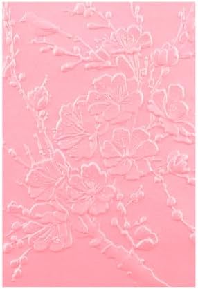 3D Embossing Folder for Card Making Embossing Flower Blossom Floral Plastic Embossing Folder Template for DIY Scrapbooking Paper Crafting Handmade Crafts Scrapbooking Supplies Scrapbook Album Decor