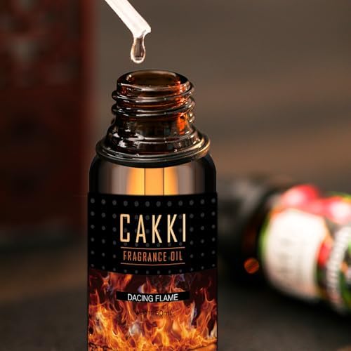 Essential Oils for Diffusers for Home, Scent-Dancing Flame, Single Large Size 50ml, CAKKI Fragrance Oils, for Candle Making, for Soap Making, Diffuser Oil Scents