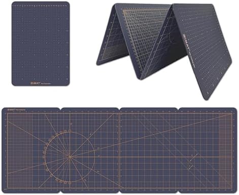 iMAT Flip Cutting Mat M Type Foldable Double-Sided Navy Blue