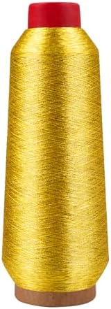 Mandala Crafts Metallic Dijon Gold Embroidery Floss for Sewing, 3281 Yard Spool