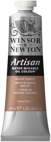 Winsor & Newton Artisan Water Mixable Oil Colour, 1.25-oz (37ml), Burnt Umber