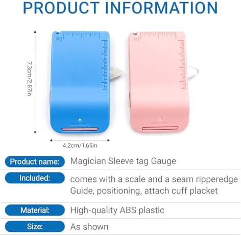 Magnetic Sewing Machine Sleeve Tool Seam Guide with Seam Ripper Ruler Scale