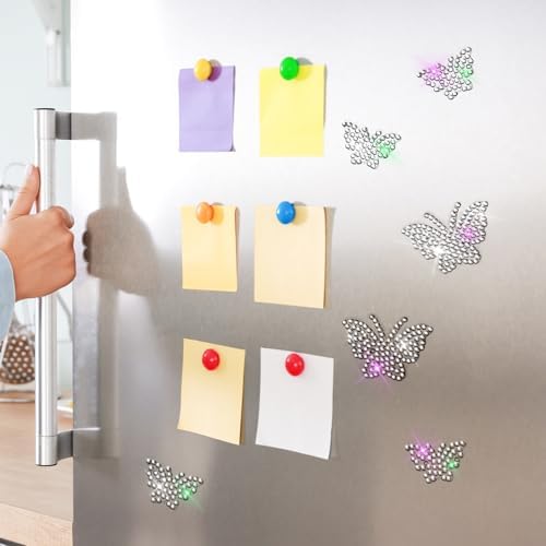Epakh 84 Glitter Bling Rhinestone Sticker, Butterfly, Silver