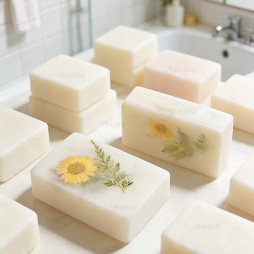2Pcs Soap Molds Silicone | Rectangle Molds for Soap Making Soap Homemade Craft 8×6×4cm