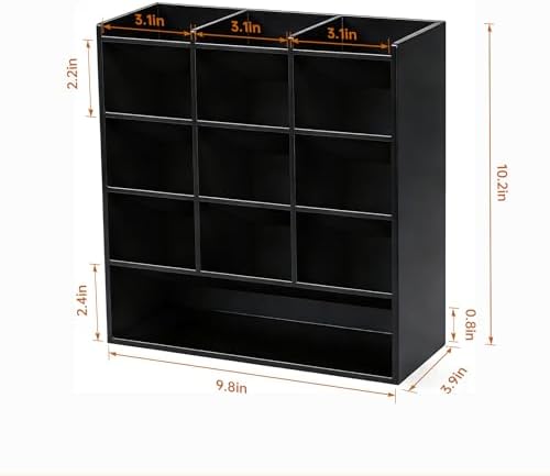 BEYGORM Acrylic Vertical Marker Organizer for 150 Markers, Desk Orgaizer