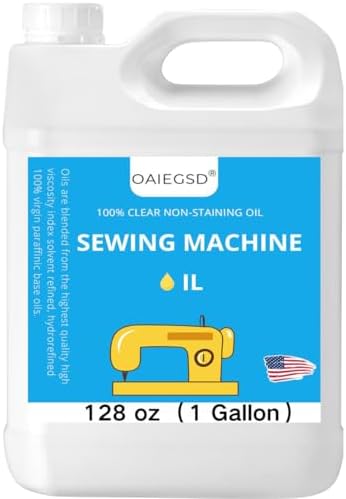128oz Fine Light Sewing Machine Oil and Lubricant, Clear & Odorless