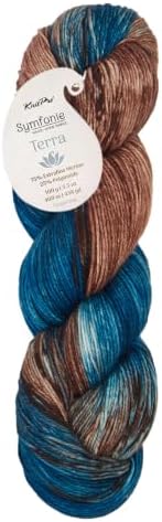 KnitPro Symfonie Fingering Weight Merino Wool Yarn 100g, Cabin in the Woods