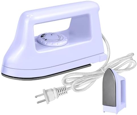 Mini Crafts Iron Handy Heat Press Machine Kit Portable with PVC Doormat for Heat Transfer, Charging Base Accessories for DIY T-Shirt Shoe Bag Vinyl Projects