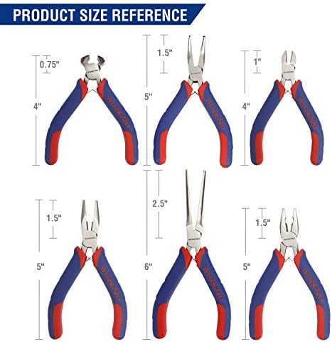 WORKPRO 6-piece Mini Pliers Set with Pouch