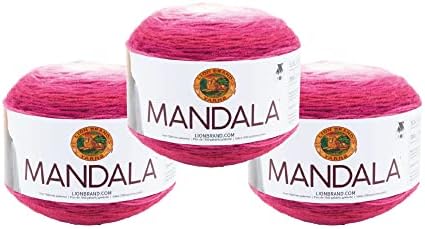 Lion Brand Yarn, Mandala DK Crochet Yarn, Cupid, Multicolor, 3 Pack