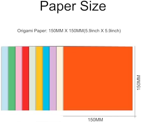 100 Sheets Coloured Paper 6 x 6 inch - Cezmkio 70gsm Coloured A4 Paper Assorted in 20 Colour Handmade Copy Paper Pastel Paper for DIY Arts & Colorful Projects