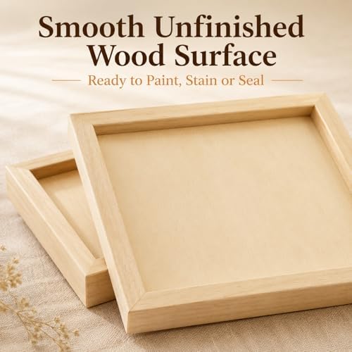 APACALI 8 Pack Unfinished Wood Canvas Boards for Painting, Approx. 11.6 x 5.8 Inch Rectangular Cradled Wood Panels, 3/4 Inch Deep Blank Wood Art Boards for Acrylic, Pouring, Mixed Media and Crafts