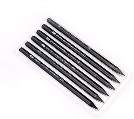 YYMIYU Full Graphite Pencils set 6 Piece.HB/2B/4B/6B/8B/EE (lead pencil)