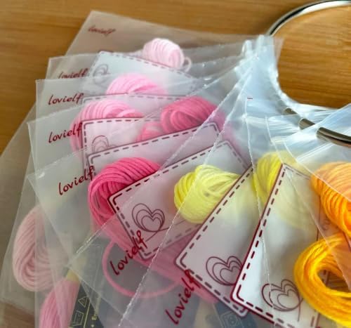 lovielf Embroidery Threads Floss Bag Organizer (100 Pack)