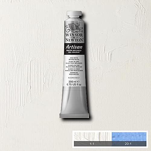 Winsor & Newton Artisan Water Mixable Oil Colour, 6.75-oz (200ml), Zinc White (Mixing White)