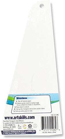 ArtSkills PA-1262 10" Easel Back Peel and Stick Poster & Project Stands, 6 Count, 10 Inch