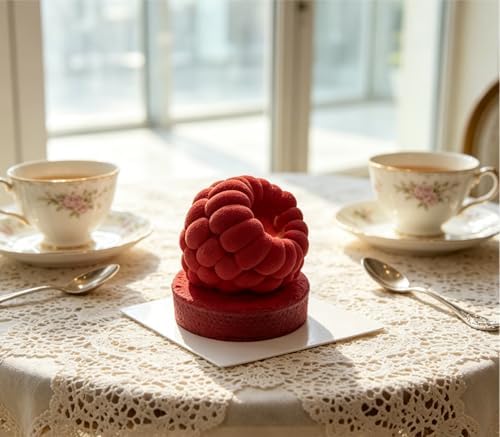 Raspberry Fruit Molds 4 Inch, 3D Raspberry Silicone Molds for Mousse