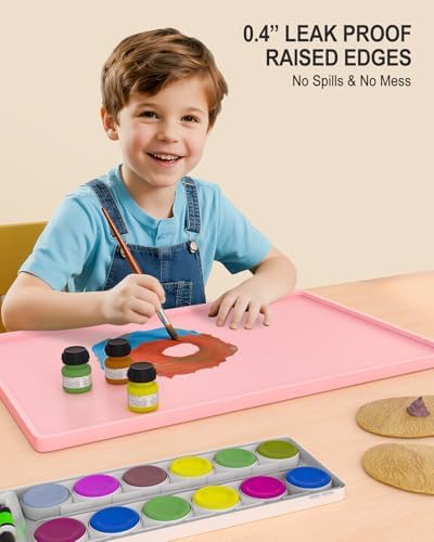 Silicone Art Mat for Crafts, 12" x 19" Waterproof Non-Slip Painting Mat