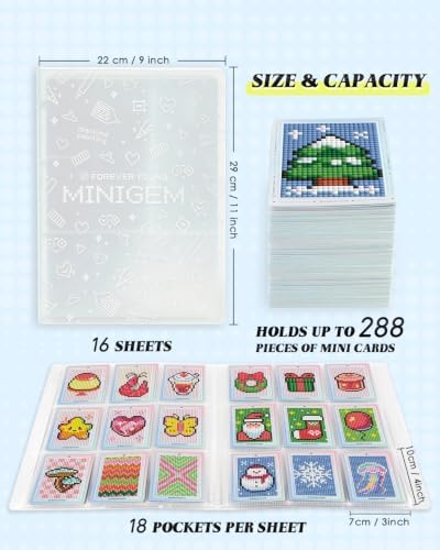 Foreveryoung Minigem Diamond Art Storage Book, 3-Inch, 1 Pack