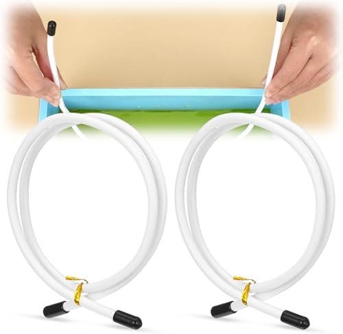 2pcs Cold Process Soap Making Kit, Ymapinc Bendable Soap Swirl Tool, Flexible Swirl Tool, Handmade Soaps Making Supplies Adjustable Hanger Wire Accessories