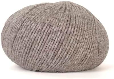 100% Baby Alpaca Yarn for Knitting & Crocheting - Set of 2 Skeins of Premium Yarn DK - Lightweight, Hypoallergenic & Thermal Peru Made - Ideal for Delicate Projects (M032 - Warm Grey)