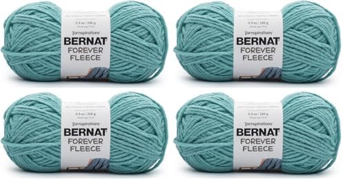 Bernat Forever Fleece Yarn, 280G, Blue Teal 2 Count (Pack of 2)