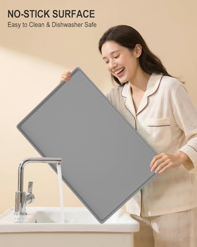 Silicone Art Mat for Crafts, 16" x 24" Waterproof Non-Slip Painting Mat