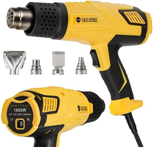 SainSmart Heat Gun, Variable Temperature Control 120 °F-1202 °F
