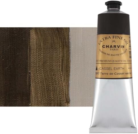Charvin Extra Fine Oil Paint, Cassel Earth 150 ml - Triple-Milled, Rich Texture, Poppy Oil-Based, Light-Fast, Handmade, Archival Quality