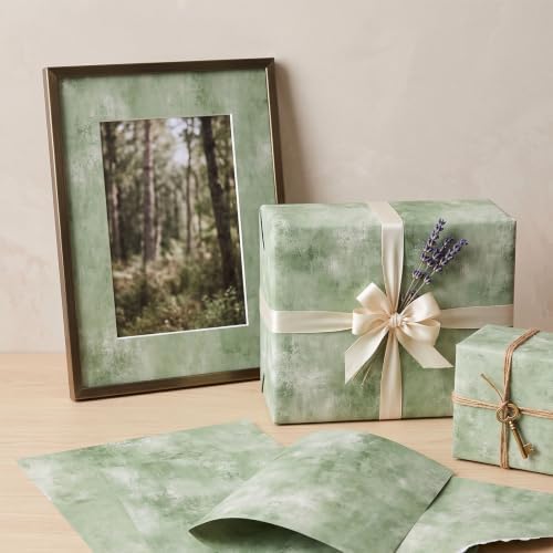 24 Sheets Green Scrapbook Paper 12x12 Inch 160gsm
