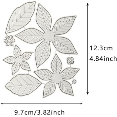 Scrapbooking Die-Cuts, Layer Frame Net Set Metal Cutting Dies for Card Making, Paper Craft Template, Background Embossing Stencils, DIY Album Décor (Flower C)