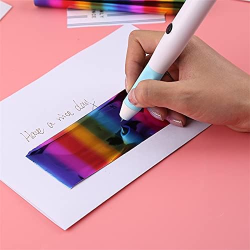 3 Size Tips Heat Foil Pens & 1pcs Heat Activated Foil Roll Sets for Card Making Scrapbooking Tools All in One Kits Drawing Pen USB Powered DC5V Foil Quill Starter Kits for Scrapbooking Crafting Tool