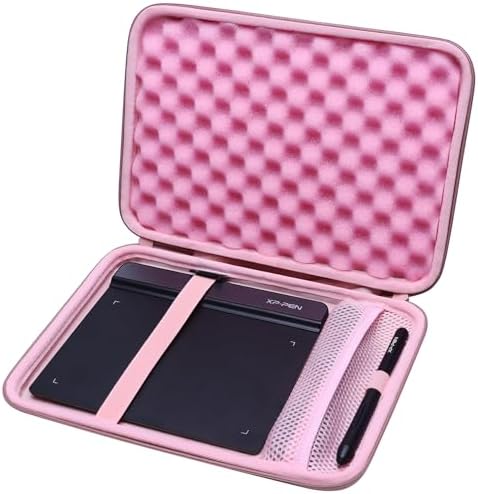 LTGEM Tablet Case for Wacom Intuos Small Graphics Drawing Tablet fits Model # CTL4100 or XPPen Graphics Tablet fits Model # StarG640 (Rose Gold)