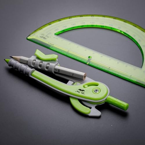Mr. Pen- Geometry Compass and Protractor Set, 6 Inch Compass