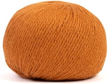 100% Baby Alpaca Yarn for Knitting & Crocheting - Set of 3 Skeins of Premium Yarn DK - Lightweight, Hypoallergenic & Thermal Peru Made - Ideal for Delicate Projects (RE158 - Cinnamon)