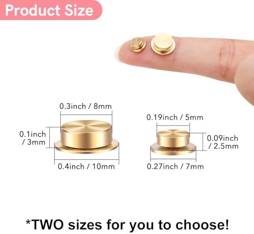 60 Pcs Mini Metal Rotating Bearings for DIY Handmade Crafts Paper Cards Scrapbooking, 360°Rotation Smooth Spin Mechanism Spinner for Jewelry Making Nail Decor Crafts Project Tools (8x10x3mm&5x7x2.5mm)