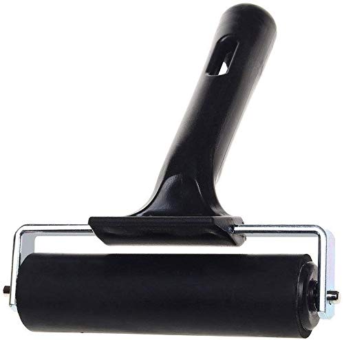 2Pcs Rubber Brayer Roller for Printmaking, Great for Gluing Application Also. (4inch+2.2 inch)