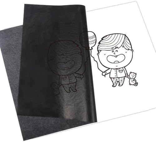 Selizo 100 Sheets Black Carbon Transfer Tracing Paper for Wood, Paper, Canvas and Other Art Surfaces (9 x 13 Inches)