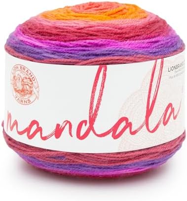 Lion Brand Yarn, Mandala DK Crochet Yarn, Andorian, Multicolor, 1 Pack