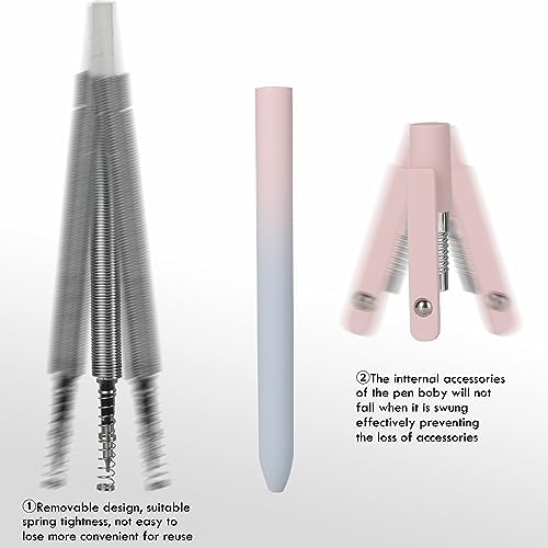 Ddaowanx Gel Pens,5 Pcs 0.5mm Retractable Quick Dry Black Ink Pens | Fine Point Smooth Writing Pens for Nurses,Teachers,Cute Stationery Office&School Supplies,Gifts for Women Stocking Stuffers