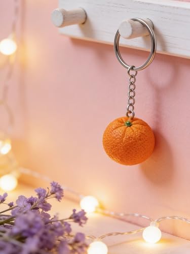 6 Cavity Tangerine Silicone Mold – Orange Shape Silicone Fruit Mold for Chocolate, Fondant, Candle, Resin & Cake Decor, 3D DIY Orange Candy Baking Tool for Parties & Gifts (Tangerine)