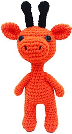 Yarn Pack, 2 skeins of 50g Each, Soft Cotton Yarn for Crochet and Knitting, Craft DK Amigurumi Yarn (Bright Orange)