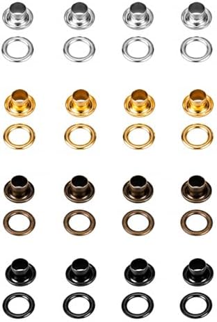 Moofey 3mm Leather Grommet Kit, 420 PCS Eyelets and Grommets with 3 Tools